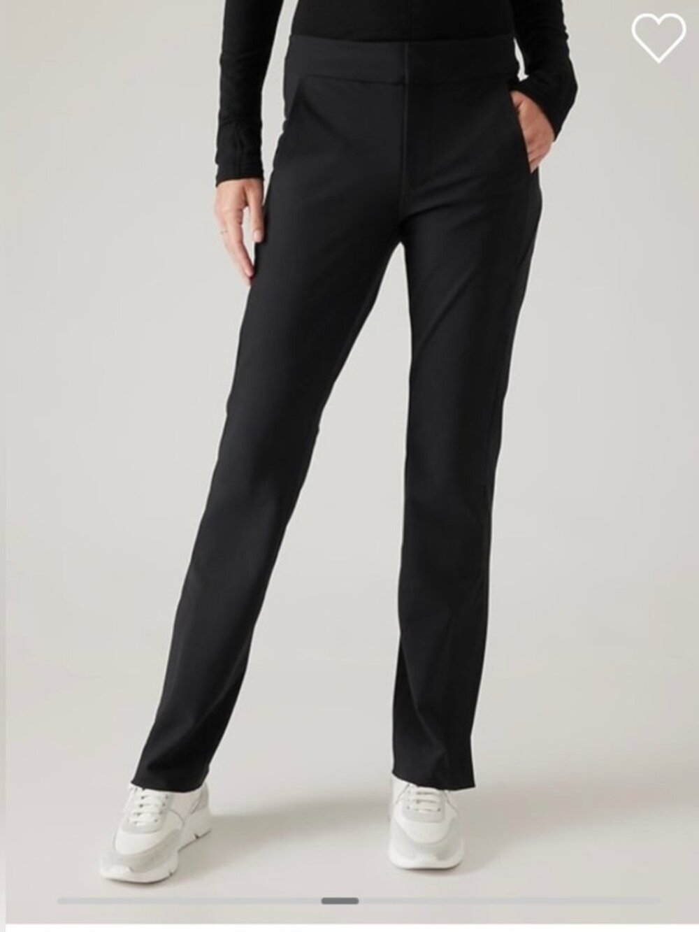 New Without Tag Athleta Stellar Flare Trouser Pants Black Size 14 Tall 14T